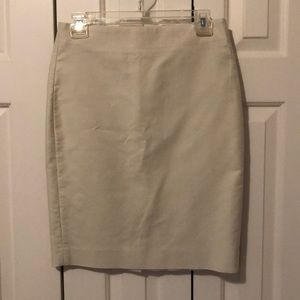 J. Crew off white pencil skirt